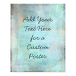 Add Your Custom Text Aqua and Teal Grunge Poster Add Your Custom Text Aqua and Teal Grunge Poster