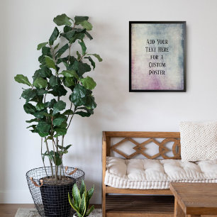 Add Your Custom Text Colorful Grunge Poster