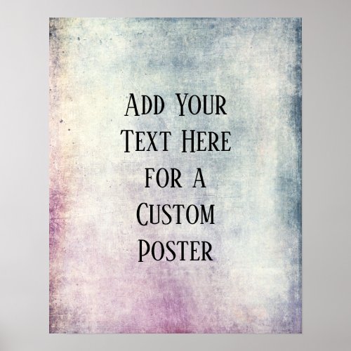 Add Your Custom Text Colorful Grunge Poster