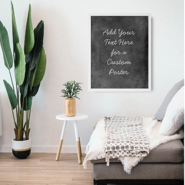 Add Your Custom Text Dark Gray Grunge Poster (Creator Uploaded)