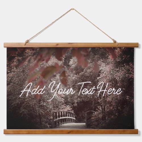 Add Your CUSTOM Text Or Motivational Quote Nature Hanging Tapestry