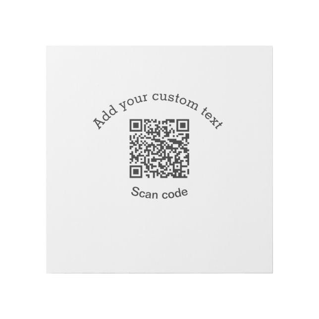 Add your custom text scan QR code business  Gallery Wrap (Front)