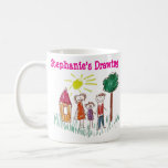 Add your Cute Child's Artwork School this  Coffee Mug<br><div class="desc">Take a picture of your son’s school artwork and add it to the mug and you will be proud. We can help you arrange and paste the work. Do not hesitate to contact us</div>