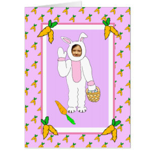 Add your daughter's Photo Easter Bunny Card