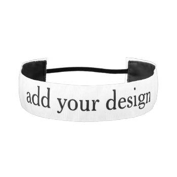 Add Your Design Athletic Headband by KRStuff at Zazzle