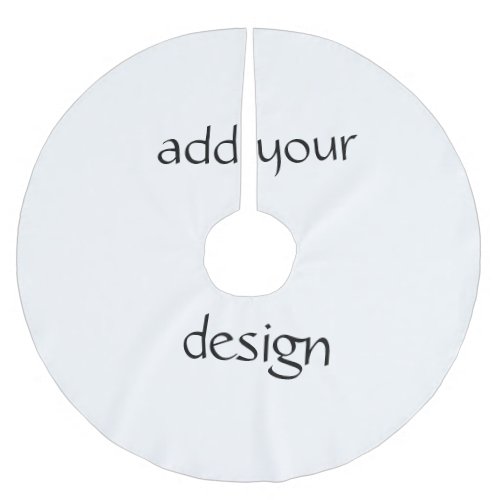 add your design brushed polyester tree skirt