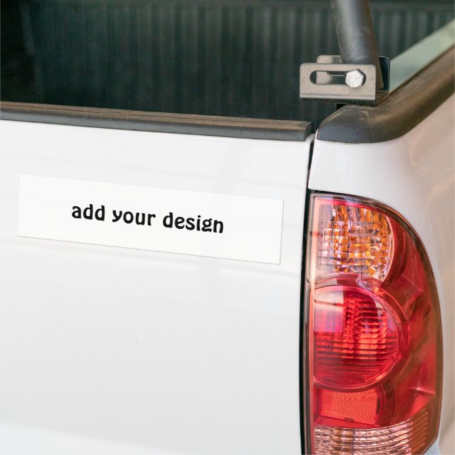 add your design bumper sticker (On Truck)