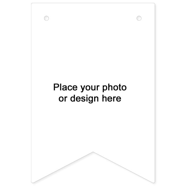 add your design bunting flags (First Flag)