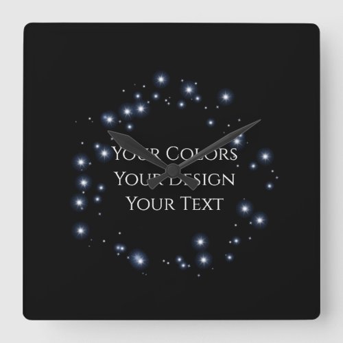 Add Your Design _ Create Your Own Square Wall Clock