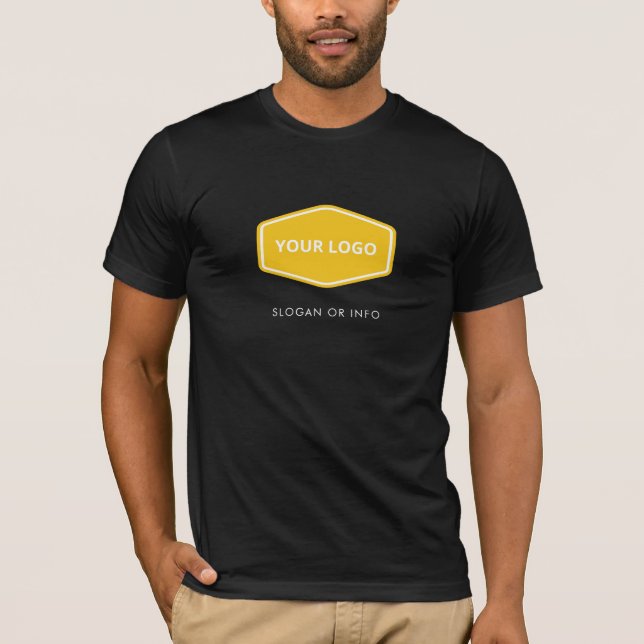 Add Your Design | Custom Company Logo Name T-Shirt (Front)