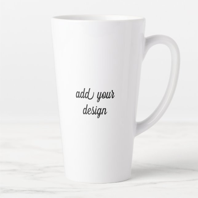 add your design latte mug (Right)