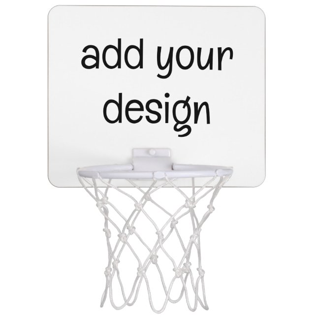 add your design mini basketball hoop (Front)