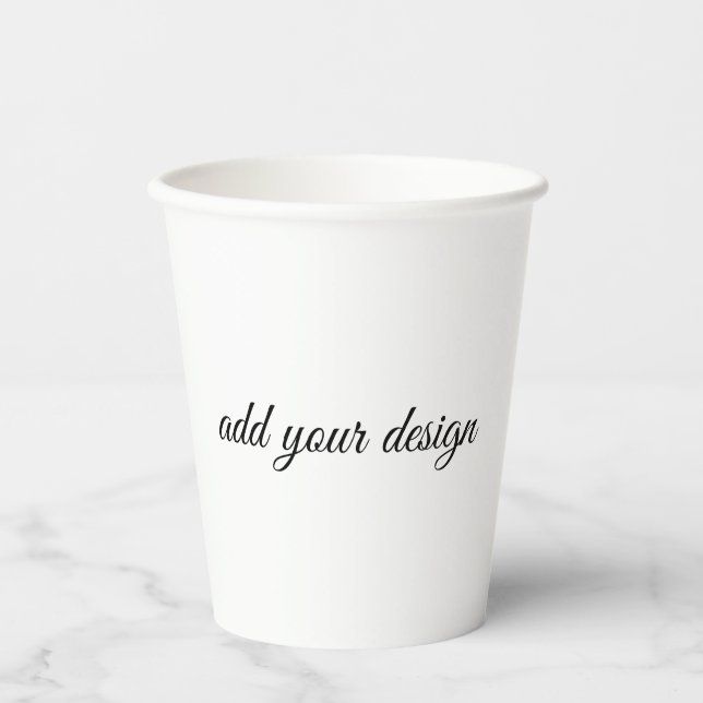 add your design paper cups (Front)
