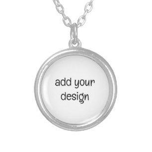 add your design silver plated necklace