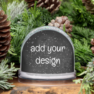 add your design snow globe