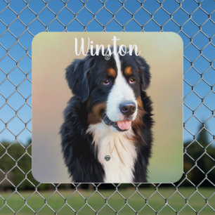 Add Your Dog Photo and Name Outdoor Metal Sign