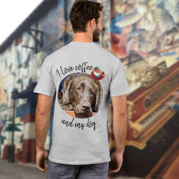 Add Your Dog Photo and Personalized Text T-Shirt