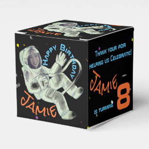 Add Your Face Photo Astronaut Party Favor Box
