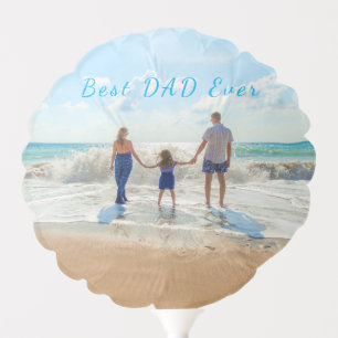 Add Your Family Photo Balloon Gift - Best Dad Ever