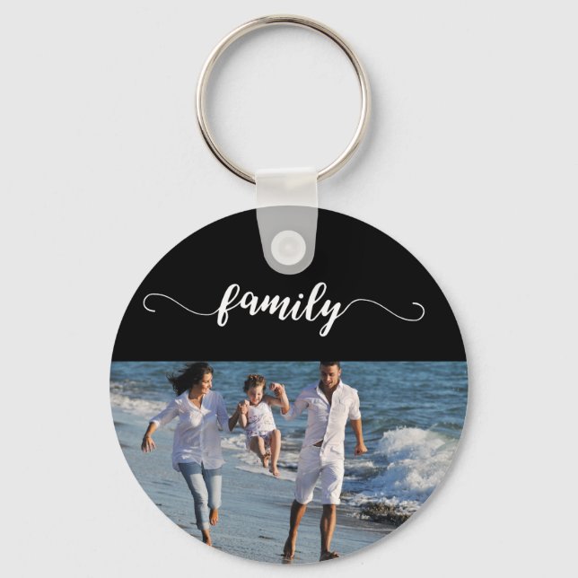 Add Your Family Photo Keychain (Front)