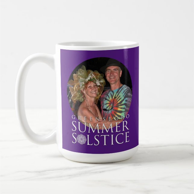 Add Your Favorite 2 Horizontal Festival Pics Large Coffee Mug (Left)