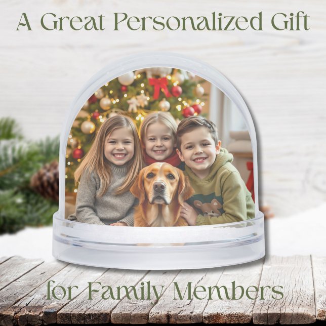 Add your Favorite Family Photos to this Christmas Snow Globe (Creator Uploaded)