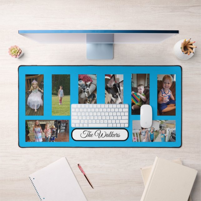 Add Your Favorite Family Photos to this  Desk Mat (Office 1)