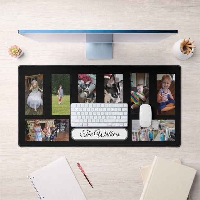 Add Your Favorite Family Photos to this  Desk Mat (Office 1)