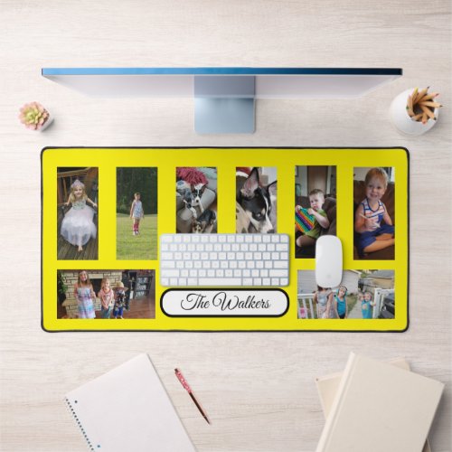 Add Your Favorite Family Photos to this  Desk Mat