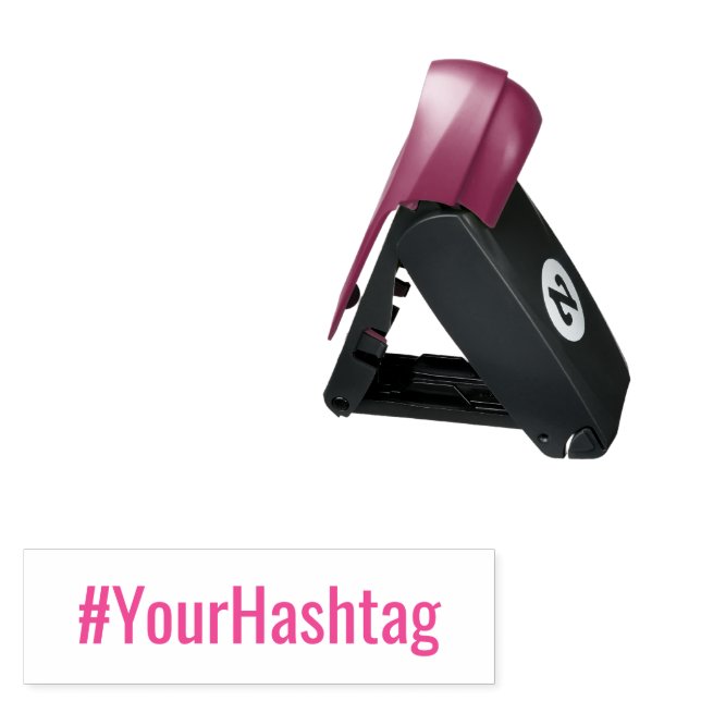 Add your favorite Hashtag Pocket Stamp (Open with Design)