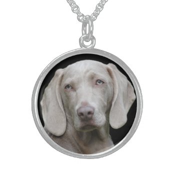 Add Your Favorite Pet Dog Photograph  Sterling Silver Necklace by RWdesigning at Zazzle
