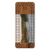 Add your favorite photo / message / logo cribbage board (Front Vertical)