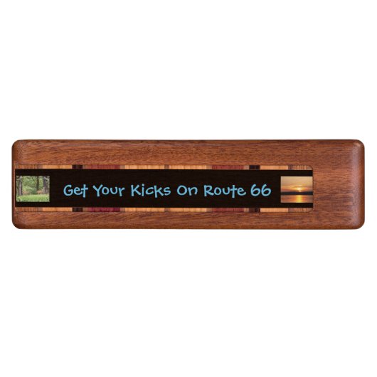 Add your favorite photo / message / logo cribbage board (Side)