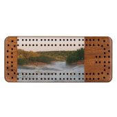 Add your favorite photo / message / logo cribbage board (Front (Horizontal))