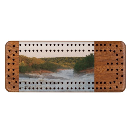 Add your favorite photo / message / logo cribbage board (Front (Horizontal))