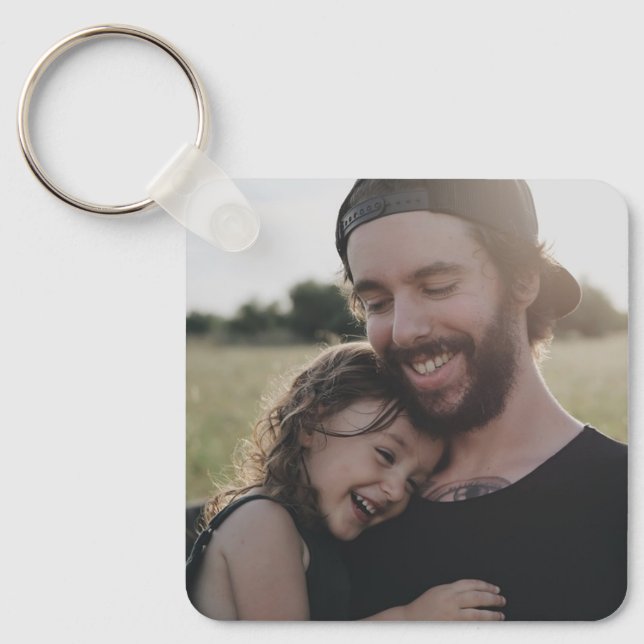 Add your Favorite Photo to this Father's Day Keychain (Front)