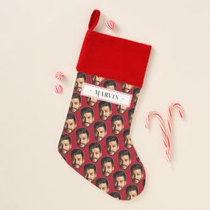 Add Your Funny Face Photo & Name Personalized Christmas Stocking