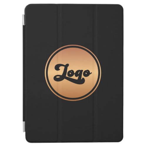 Add Your Gold Round Circle Custom Business Logo  iPad Air Cover