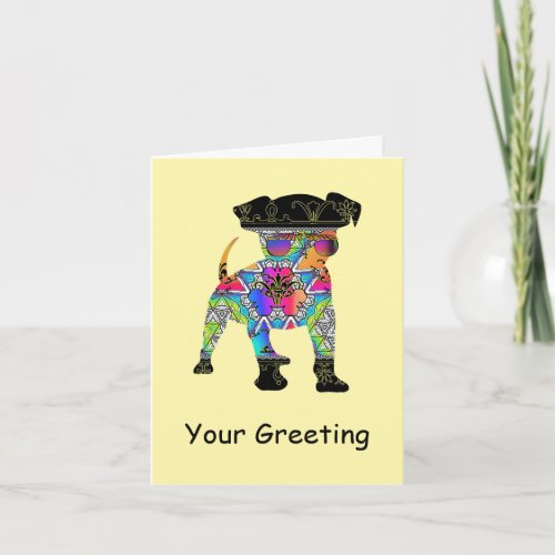 Add Your Greeting Puppy Wearing Sunglasses Card