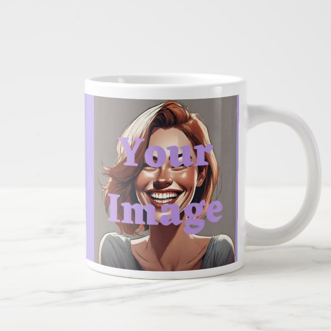 Add Your Image Jumbo Mug Custom Photo Mug   (Right)