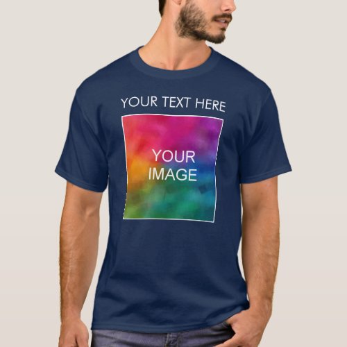 Add Your Image Logo Text Mens Double Sided T_Shirt