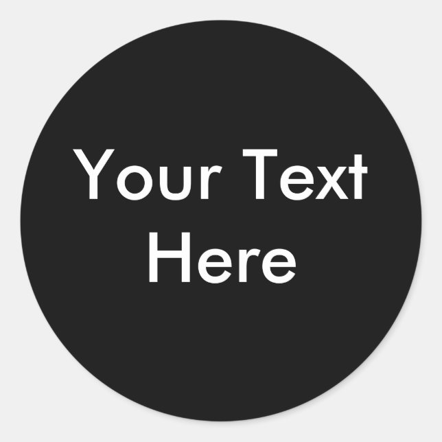 Add Your Image Or Text Here Classic Round Sticker (Front)