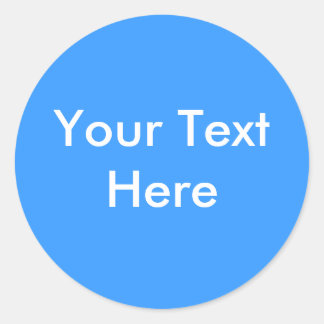 Add Your Image Or Text Here Classic Round Sticker