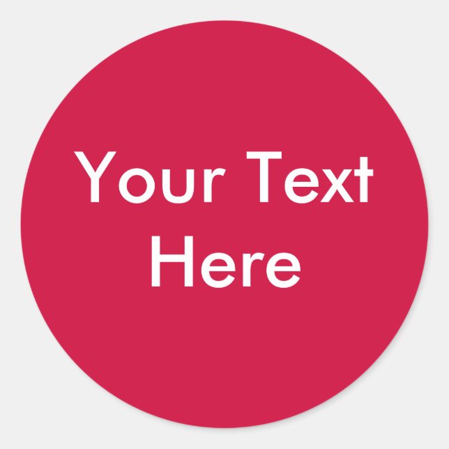 Add Your Image Or Text Here Classic Round Sticker (Front)