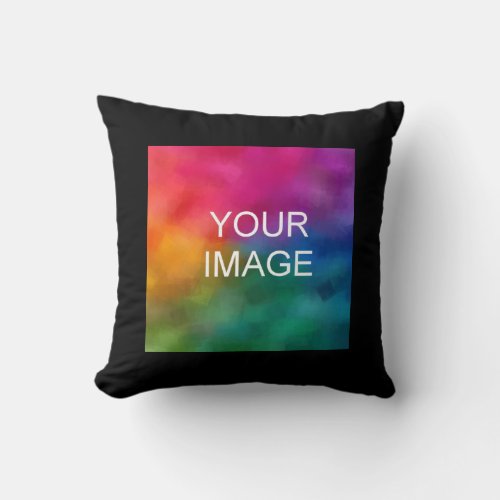 Add Your Image Photo Business Company Logo Here Throw Pillow