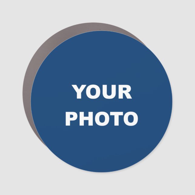 Add Your Image Photo Logo Car Magnet (Front)