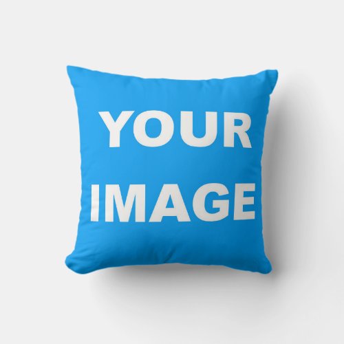 Add Your Image Photo Logo Throw Pillow