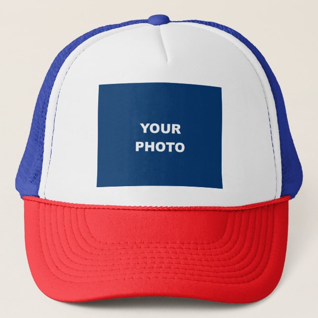 Add Your Image Photo Logo Trucker Hat (Front)