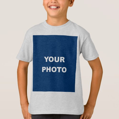 Add Your Image Photo Picture Logo Ash Color T_Shirt