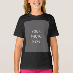 Add Your Image Photo Picture Logo Black T-Shirt